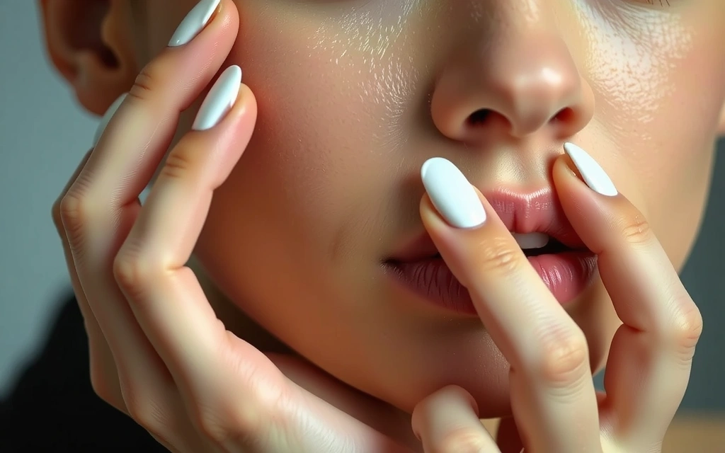Woman applying a luxurious facial cream