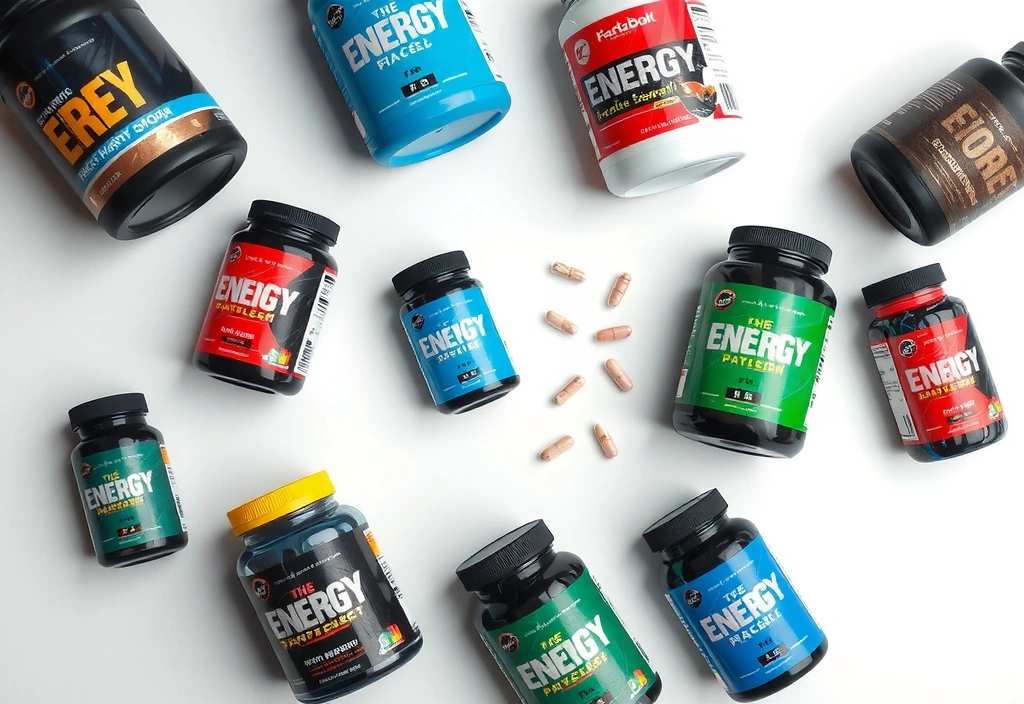 Variety of energy and endurance supplements